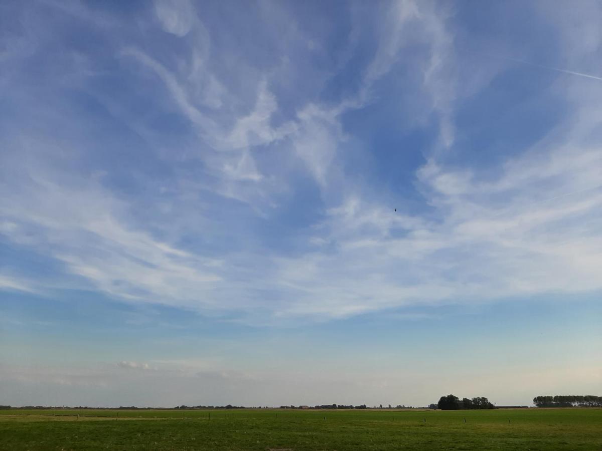 Glamping De Vrije Wind, Tentverhuur Houwerzijl المظهر الخارجي الصورة